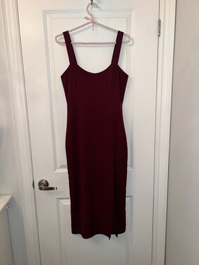 Park & Fifth Burgundy Midi Dress